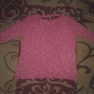 Strapped burgundy long led sleeved shirt